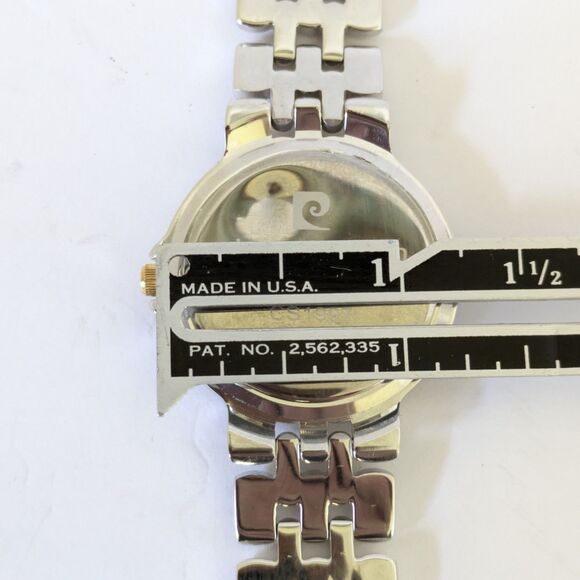 Vintage 1997 Pierre Cardin Two-Tone Australian Opal Dial Watch New Battery - Picture 12 of 12